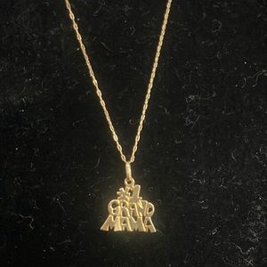 14K #1Grand mama pendant 17” 14k chain